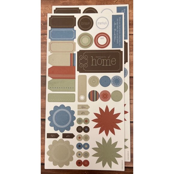 Stampin Up! Scrapbooking Stickers 6 Pages Assorted Designs Crafting & Journals - Picture 2 of 4